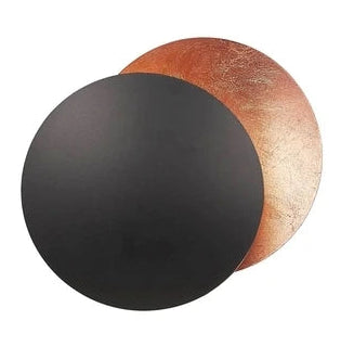 Creative Moon Eclipse Aisle Wall Light Corridor Bedside Lamp Living Room round Gold Copper LED Sconce