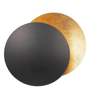 Creative Moon Eclipse Aisle Wall Light Corridor Bedside Lamp Living Room round Gold Copper LED Sconce