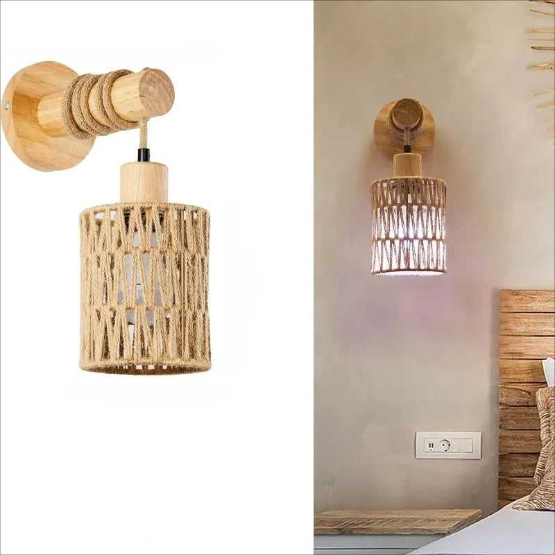 Hemp Rope Wall Lamp
