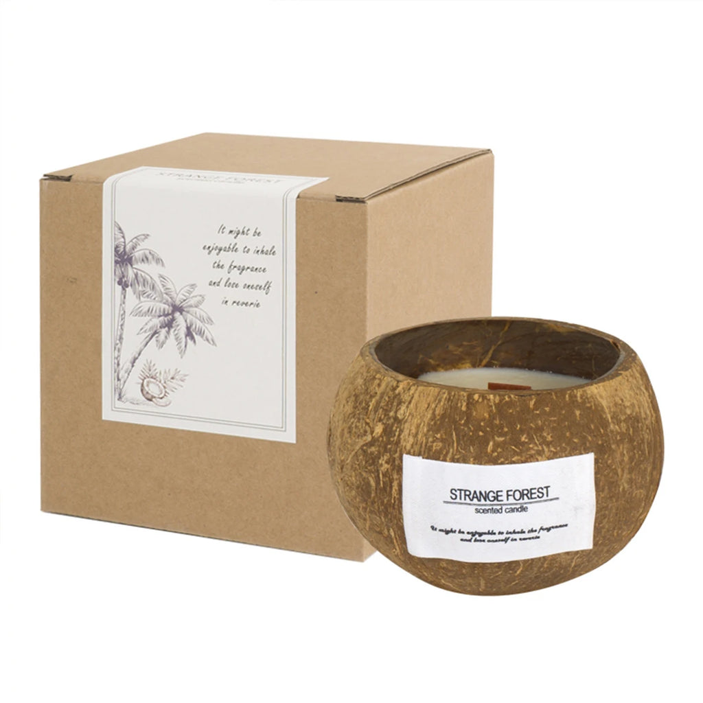 Coconut Shell Aromatherapy Candle Essential Oil Fragrance Premium Plant Wax Fragrance Home Companion