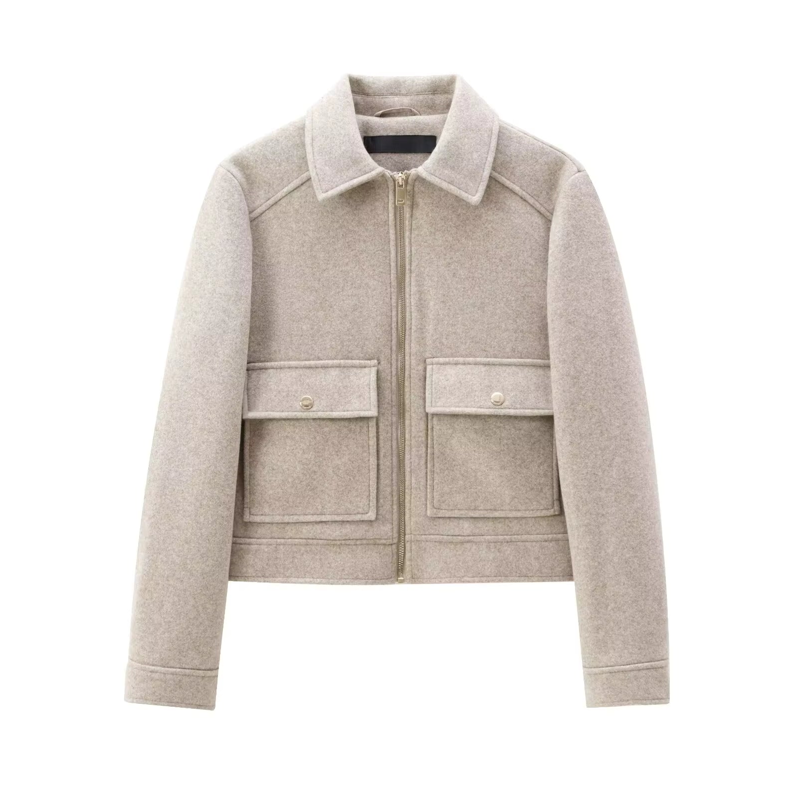 Elegant Zip-Up Winter Jacket