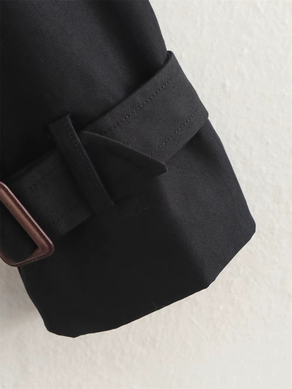 Cropped Vintage Trench Jacket