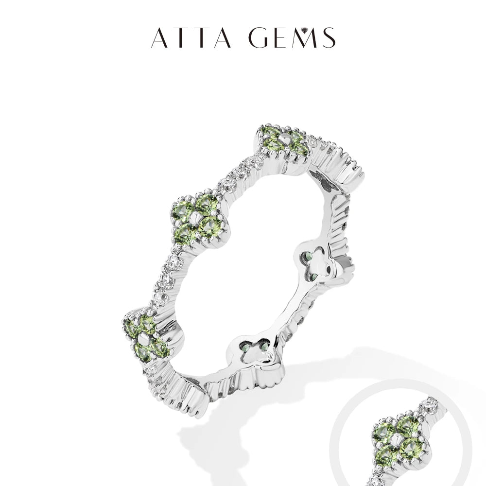 Eternity DVVS1 Moissanite Ring for Women 100% Real 925 Sterling Silver Gold Plated Wedding Party Charm Fine Jewelry New