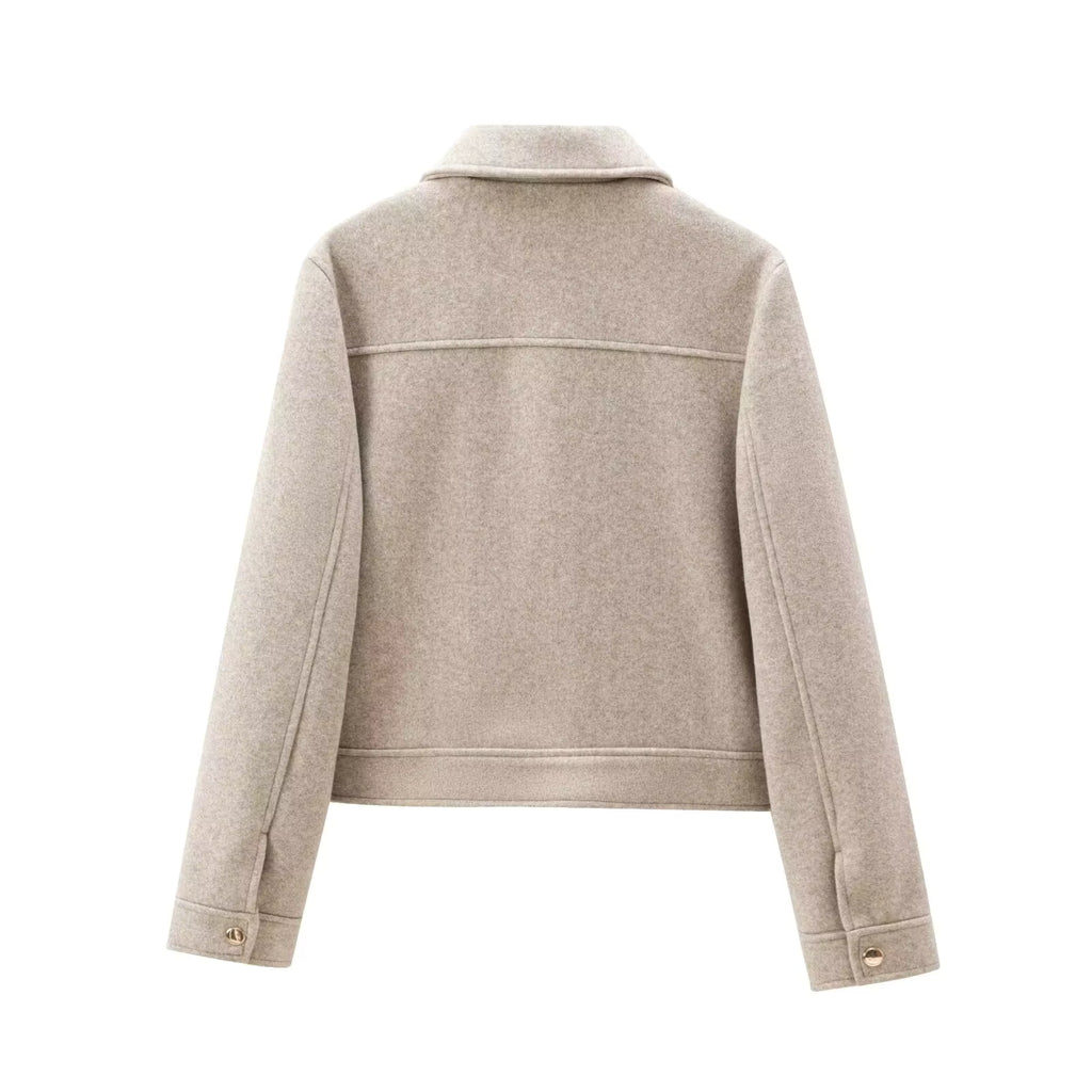 Elegant Zip-Up Winter Jacket