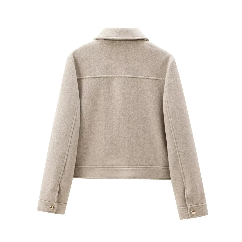 Elegant Zip-Up Winter Jacket
