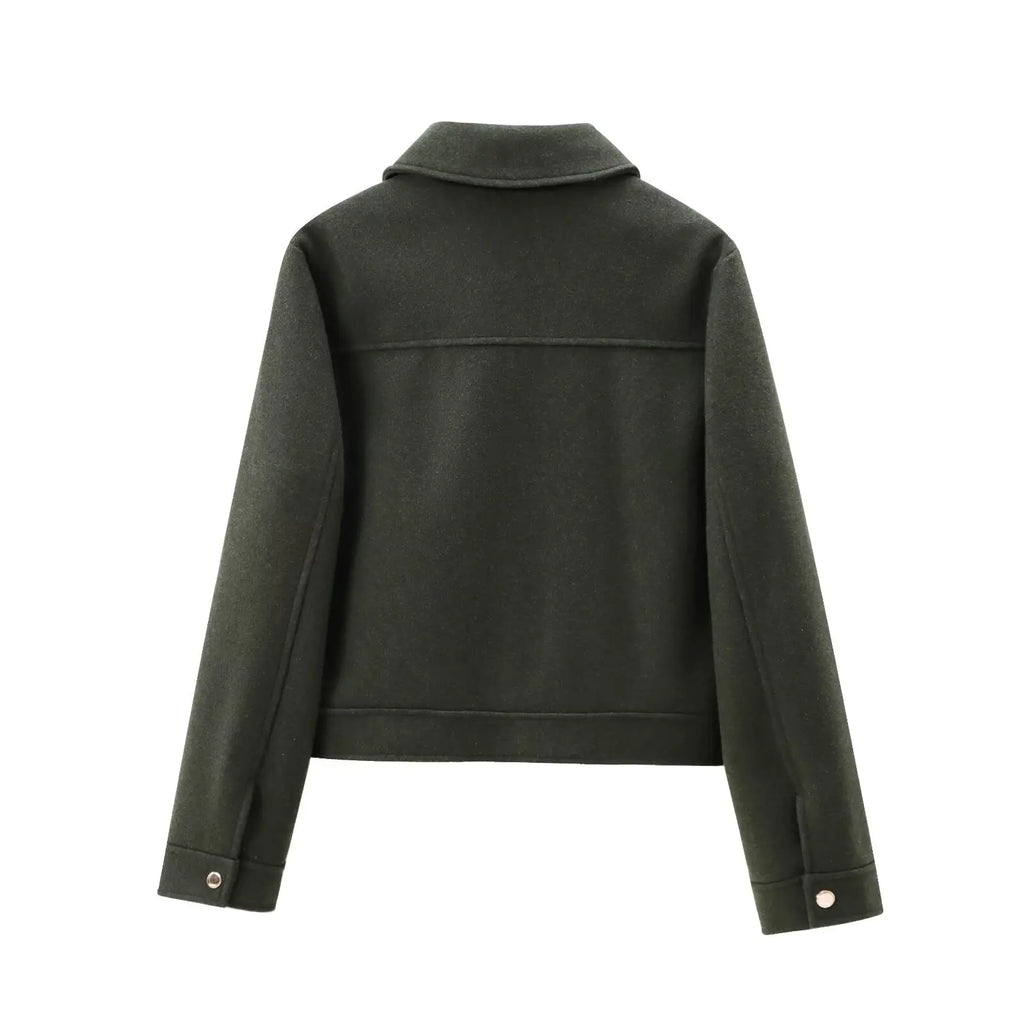 Elegant Zip-Up Winter Jacket