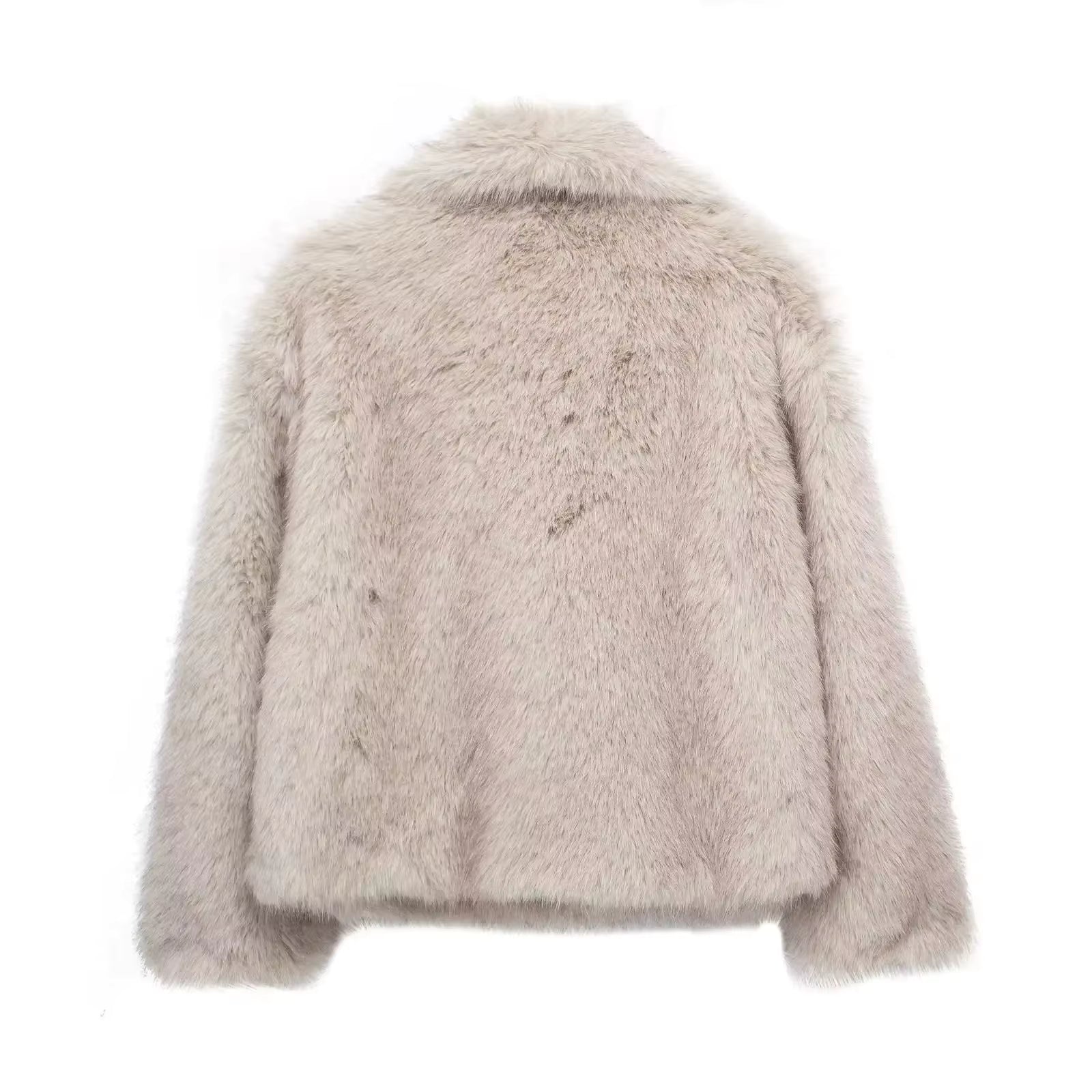 Cropped Faux Fur Jacket