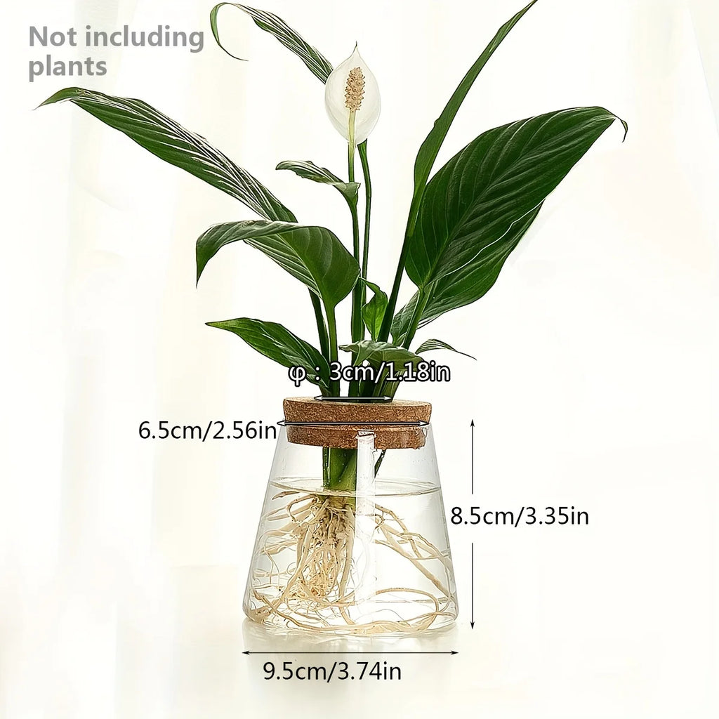 1Pc, Glass Planter Propagation Station Vase Rack Tabletop Hydroponic Plants Cuttings Office Home Decoration