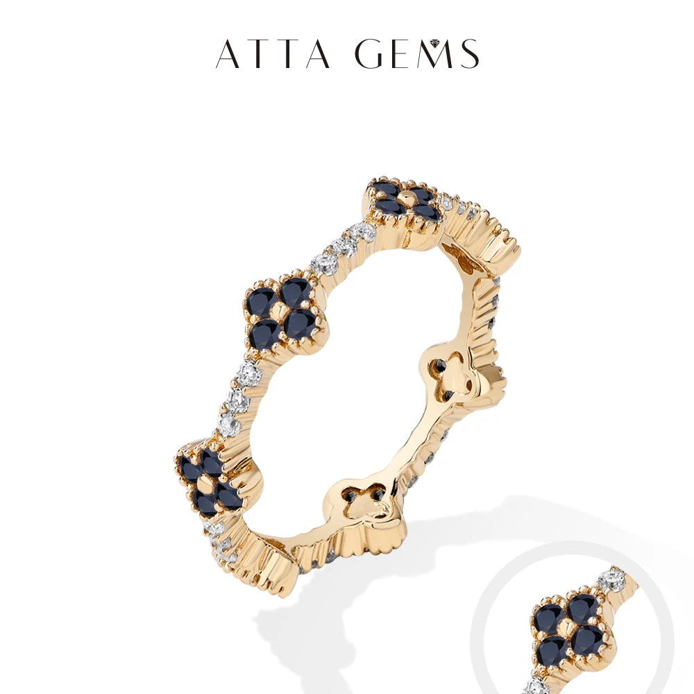 Eternity DVVS1 Moissanite Ring for Women 100% Real 925 Sterling Silver Gold Plated Wedding Party Charm Fine Jewelry New