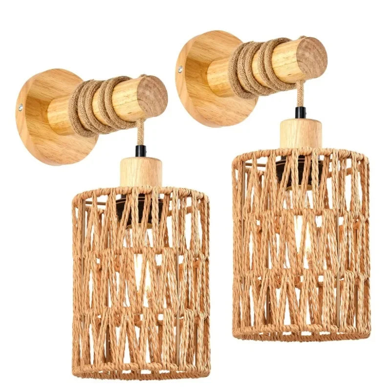 Hemp Rope Wall Lamp