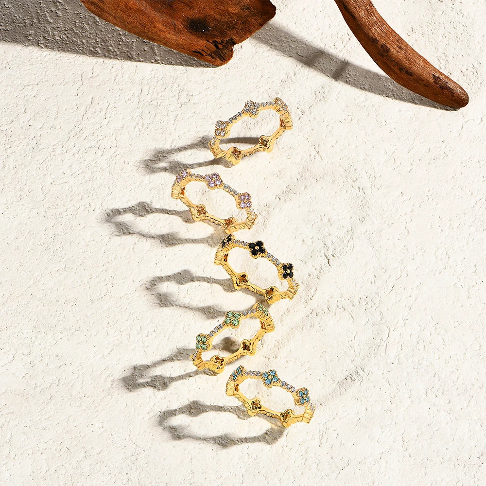 Eternity DVVS1 Moissanite Ring for Women 100% Real 925 Sterling Silver Gold Plated Wedding Party Charm Fine Jewelry New