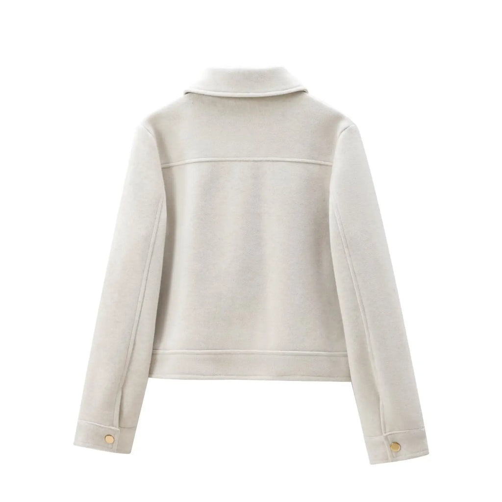 Elegant Zip-Up Winter Jacket